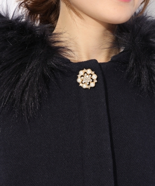 Heather（ヘザー）の「ＴＲ／５ＷＡＹフードコート 778475（その他アウター・レディース・ホワイト/グレー/ブラウン/ネイビー・FREE）」の18枚目の写真