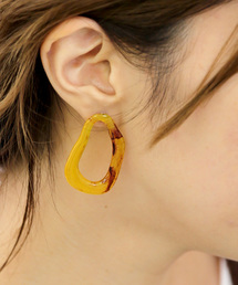 クリアべっ甲ピアス