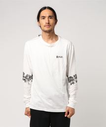【MARK OBLOW】 ロングスリーブTシャツ/ロンT 袖プリント
