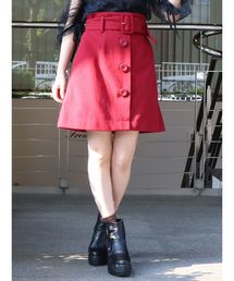 ワイドベルトミニスカート