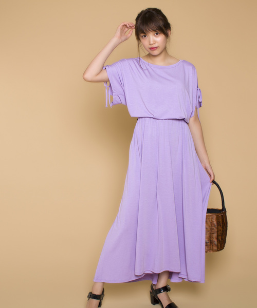 Fleur De Kalina フレールドゥカリーナ の Fleur De Kalina フレール ドゥ カリーナ 肩スリット カットソー ロング マキシワンピース ワンピース Wear