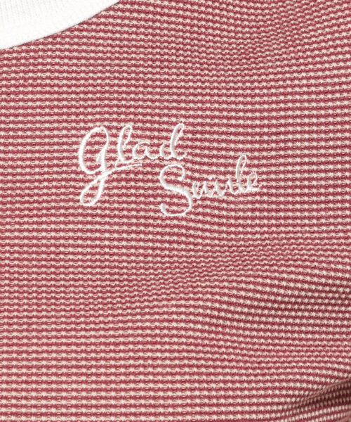 apres jour（アプレジュール）の「MIXワッフルロゴ刺繍Tシャツ【ZOZOTOWN限定アイテム】（Tシャツ/カットソー・レディース・ブラック/ボルドー/モカ・フリー）」の8枚目の写真