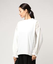 LBC | パウダーサテンレース使いブラウス(シャツ/ブラウス)