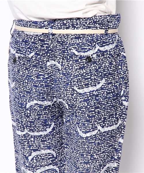 JOURNAL STANDARD(ジャーナルスタンダード)の「レースプリント クロップドパンツ(その他パンツ・レディース・カーキ/ベージュ/コバルトブルー・40/36/38)」の7枚目の写真