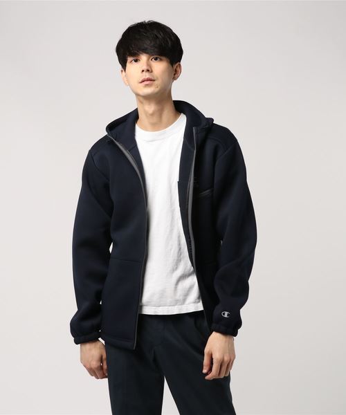 Champion(チャンピオン)の「【Champion/チャンピオン】メンズ Wrap-Air フーディジャケット CPFU(その他アウター・メンズ・グレー/オリーブ/ダークブルー/レッド系その他6・MEDIUM/LARGE/X-LARGE)」の4枚目の写真