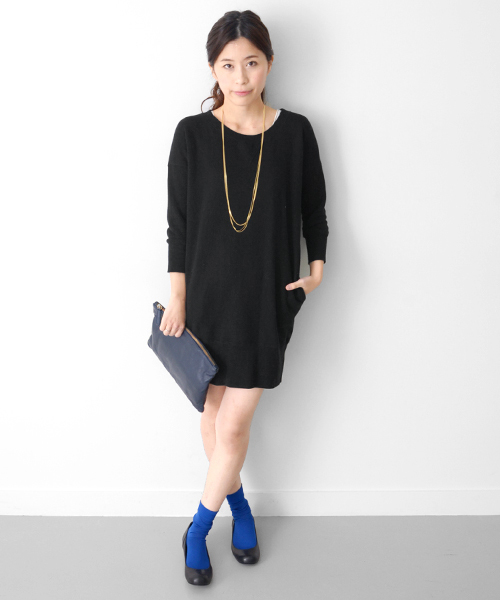 URBAN RESEARCH DOORS WOMENS（アーバンリサーチ ドアーズ ウィメンズ）の「DOORS　スウェットワンピース（ワンピース・レディース・ブラック/杢グレー・ONE SIZE）」の19枚目の写真