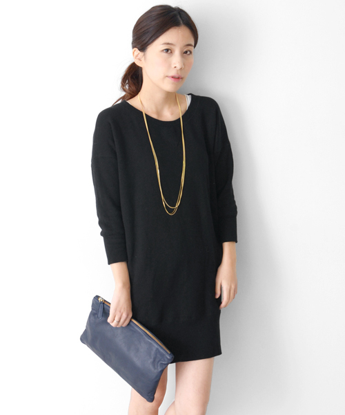 URBAN RESEARCH DOORS WOMENS（アーバンリサーチ ドアーズ ウィメンズ）の「DOORS　スウェットワンピース（ワンピース・レディース・ブラック/杢グレー・ONE SIZE）」の20枚目の写真