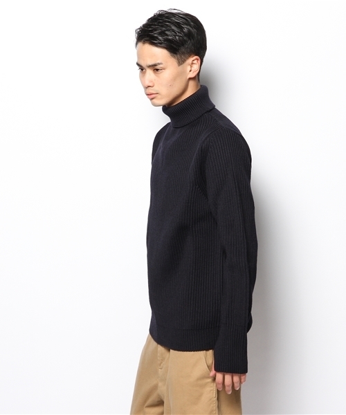 Andersen-Andersen（アンデルセンアンデルセン）の「Andersen-Andersen　タートル　ニット（ニット/セーター・メンズ・オフホワイト/グレー/ブルー・X-SMALL/SMALL）」の4枚目の写真