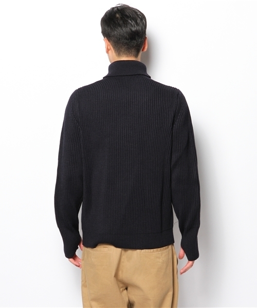 Andersen-Andersen（アンデルセンアンデルセン）の「Andersen-Andersen　タートル　ニット（ニット/セーター・メンズ・オフホワイト/グレー/ブルー・X-SMALL/SMALL）」の5枚目の写真