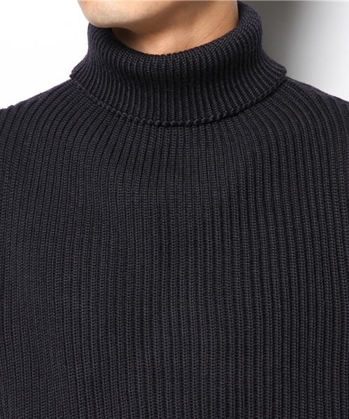 Andersen-Andersen（アンデルセンアンデルセン）の「Andersen-Andersen　タートル　ニット（ニット/セーター・メンズ・オフホワイト/グレー/ブルー・X-SMALL/SMALL）」の6枚目の写真