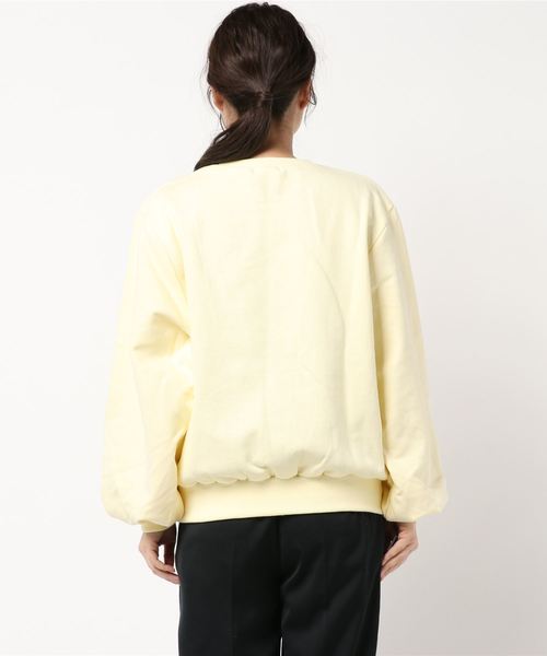 SESTO（セスト）の「ラグランボリュームスリーブパステルカラースウェットトレーナートップス（スウェット・レディース・ミント/パープル/イエロー・M）」の4枚目の写真