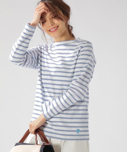 ORCIVAL(オーシバル)の「【ORCIVAL(オーシバル)】コットンラウンド(Tシャツ/カットソー・レディース・グリーン/ブルー/ベージュ/イエロー・MEDIUM)」の3枚目の写真