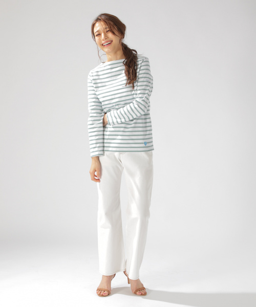 ORCIVAL(オーシバル)の「【ORCIVAL(オーシバル)】コットンラウンド(Tシャツ/カットソー・レディース・グリーン/ブルー/ベージュ/イエロー・MEDIUM)」の13枚目の写真