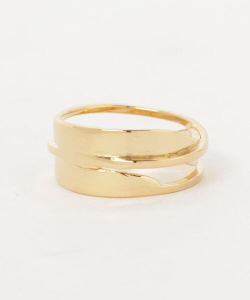 YArKA（ヤーカ）の「【YArKA/ヤーカ】silver925 asymmetry wave ring[ueb] /アシンメトリーリング シルバー925（リング・レディース・シルバー/ゴールド・#13/#11/#19/#9/#17/#15/#7/#21）」の4枚目の写真