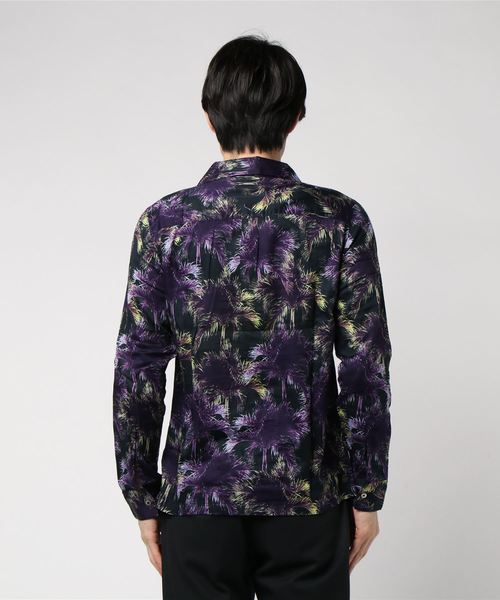 Magine(マージン)の「【Magine】CTN BOTANICAL PRINT OPNEN/C SHIRTS L/S: コットン ボタニカルプリント オープンカラー シャツ ロングスリーブ(シャツ/ブラウス・メンズ・オフホワイト/ネイビー/パープル・46/44)」の5枚目の写真