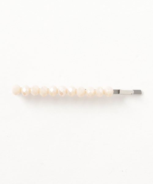 チャイハネ（チャイハネ）の「【チャイハネ】レトロカラービーズヘアピン（ヘアピン・レディース・ベージュ/ミント/オレンジ/ホワイト/イエロー・FREE）」の3枚目の写真