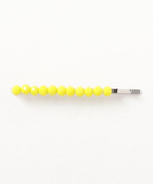 チャイハネ（チャイハネ）の「【チャイハネ】レトロカラービーズヘアピン（ヘアピン・レディース・ベージュ/ミント/オレンジ/ホワイト/イエロー・FREE）」の2枚目の写真