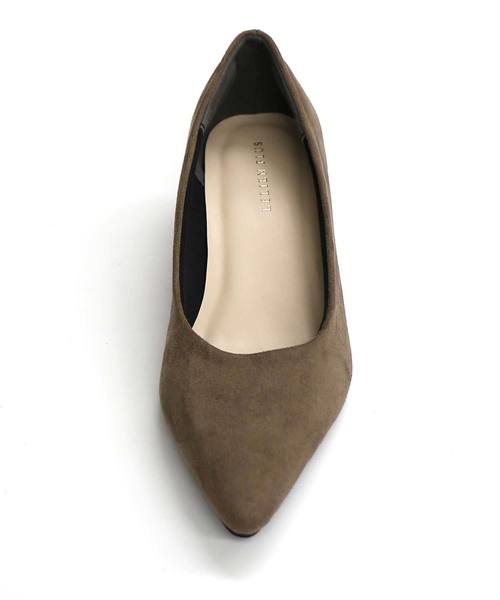 AmiAmi（アミアミ）の「チャンキーヒールポインテッドパンプス（パンプス・レディース・ブラック/パープル/ネイビー/ブラウン/カーキ/ブラック系その他/ブラウン系その他/レオパード/グレイッシュベージュ/パイソン/モカ/ベージュ系その他/オレンジ系その他/シルバー系その他/アッシュグレー・LL/S/M/L）」の22枚目の写真