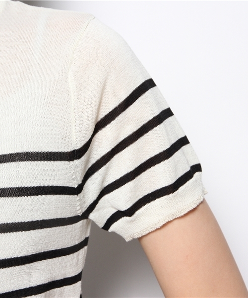 VIS（ビス）の「【ICE CUTE(R)】半袖カーディガン（カーディガン/ボレロ・レディース・ブラック/ホワイト系その他/クリーム/レッド/サンドベージュ/グリーン・MEDIUM）」の11枚目の写真