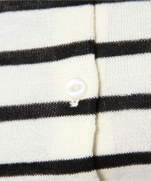 VIS（ビス）の「【ICE CUTE(R)】半袖カーディガン（カーディガン/ボレロ・レディース・ブラック/ホワイト系その他/クリーム/レッド/サンドベージュ/グリーン・MEDIUM）」の13枚目の写真