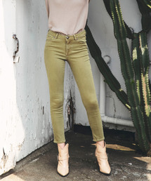 ALEXIA STAM | Arrow Pocket Stretch Color Skinny/アローポケットステッチカラースキニー(デニムパンツ)