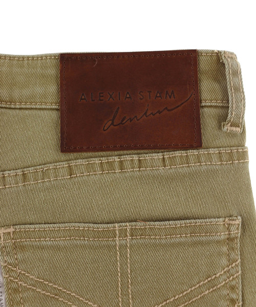 ALEXIA STAM（アリシアスタン）の「Arrow Pocket Stretch Color Skinny/アローポケットステッチカラースキニー（デニムパンツ・レディース・ブラック/ベージュ/オリーブ・XS/S/M）」の22枚目の写真