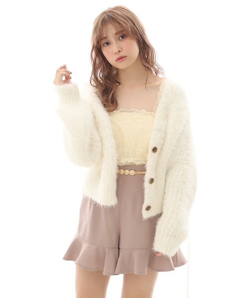 one after another NICE CLAUP（ワンアフターアナザーナイスクラップ）の「ベルト付きミニフレアショートパンツ（その他パンツ・レディース・ブラック/モカ/レオパード/チェック/ブラック系その他・FREE）」の12枚目の写真