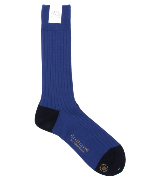 NANO universe（ナノユニバース）の「GLEN CLYDE(グレンクライド)/Middle Gauge Rib（ソックス/靴下・メンズ・ホワイト/ネイビー/ブルー/グリーン/ブラック・FREE）」の5枚目の写真