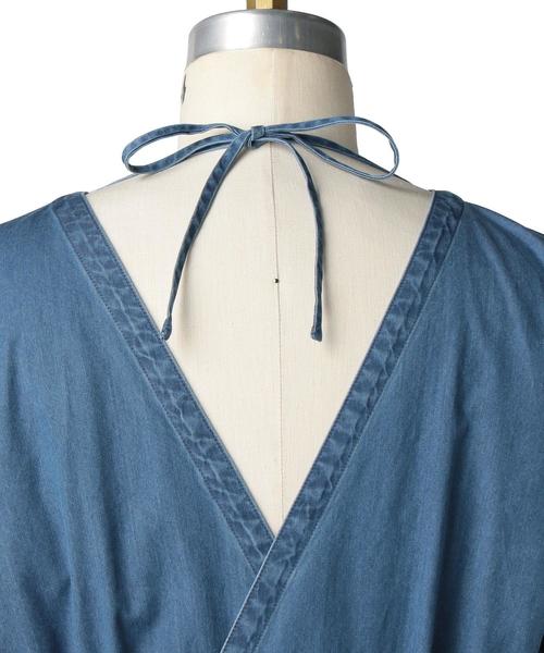 Drawer（ドゥロワー）の「Drawer ブリーチデニムフレアワンピース  