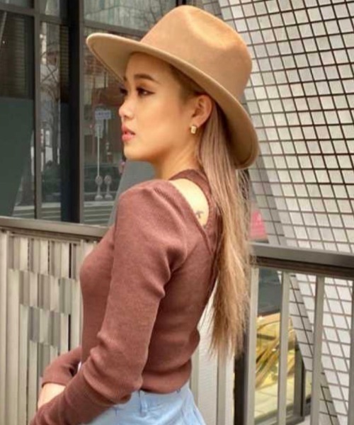 EGOIST(エゴイスト)の「シンプルフェルトハット(ハット・レディース・ベージュ/ブラック/ブラウン・FREE)」の8枚目の写真