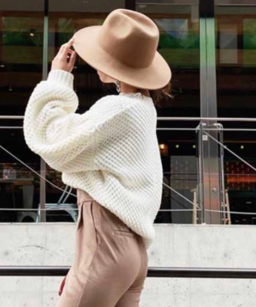 EGOIST(エゴイスト)の「シンプルフェルトハット(ハット・レディース・ベージュ/ブラック/ブラウン・FREE)」の16枚目の写真