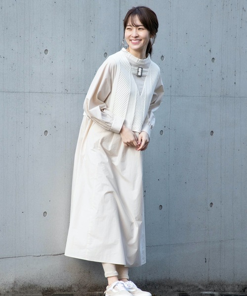 La SRIC（ラスリック）の「La SRIC/バックルベルトワンピース（ワンピース・レディース・アイボリー/テラコッタ・38）」の10枚目の写真
