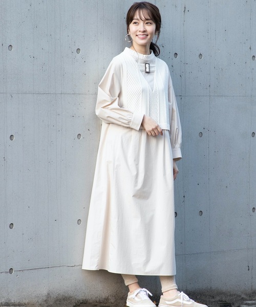 La SRIC（ラスリック）の「La SRIC/バックルベルトワンピース（ワンピース・レディース・アイボリー/テラコッタ・38）」の11枚目の写真