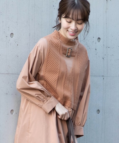 La SRIC（ラスリック）の「La SRIC/バックルベルトワンピース（ワンピース・レディース・アイボリー/テラコッタ・38）」の8枚目の写真