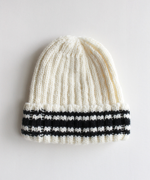 BEAUTY&YOUTH UNITED ARROWS(ビューティーアンドユースユナイテッドアローズ)の「BYBC ∵ラインリブニットキャップ◆(ニットキャップ/ビーニー・レディース・ホワイト/ネイビー/ワイン・フリ-)」の9枚目の写真