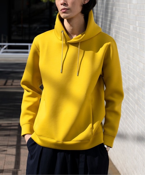 EDIFICE(エディフィス)の「ライトダンボール パーカー(パーカー・メンズ・ブラック/チャコールグレー/ベージュ/イエロー/モカ/グリーン・SMALL/MEDIUM/LARGE/X-LARGE)」の6枚目の写真