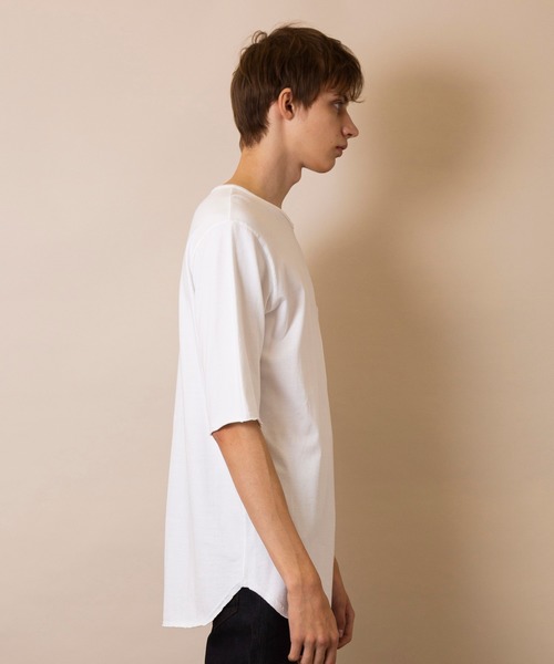 FACTOTUM(ファクトタム)の「【FACTOTUM】アンダーポケットS/S Tシャツ(Tシャツ/カットソー・メンズ・ネイビー/ホワイト/カーキ・46/44/48)」の5枚目の写真