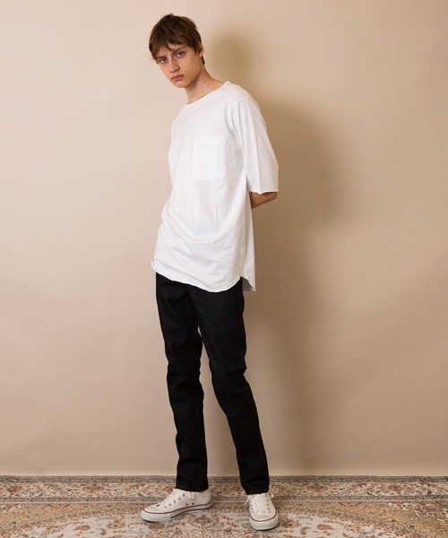 FACTOTUM(ファクトタム)の「【FACTOTUM】アンダーポケットS/S Tシャツ(Tシャツ/カットソー・メンズ・ネイビー/ホワイト/カーキ・46/44/48)」の7枚目の写真
