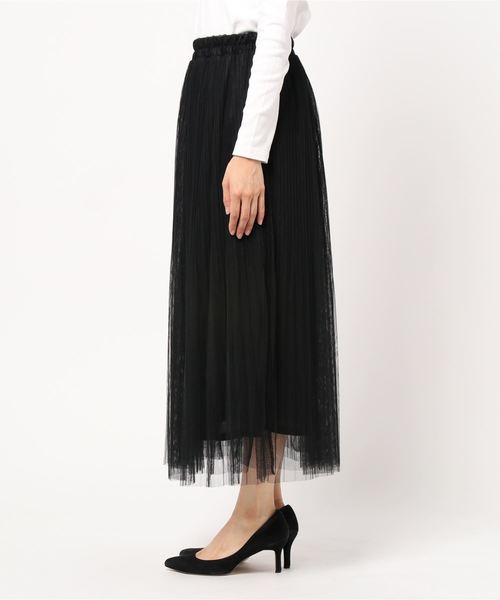 rps（アールピーエス）の「チュール消しプリーツスカート（スカート・レディース・ライトグレー/ブラック/アイボリー/ラベンダー・M）」の12枚目の写真