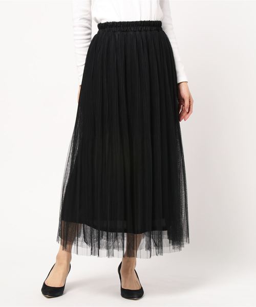 rps（アールピーエス）の「チュール消しプリーツスカート（スカート・レディース・ライトグレー/ブラック/アイボリー/ラベンダー・M）」の20枚目の写真