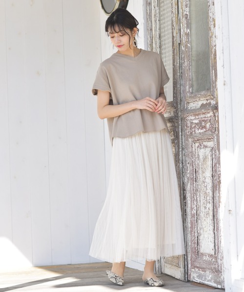 rps（アールピーエス）の「チュール消しプリーツスカート（スカート・レディース・ライトグレー/ブラック/アイボリー/ラベンダー・M）」の5枚目の写真