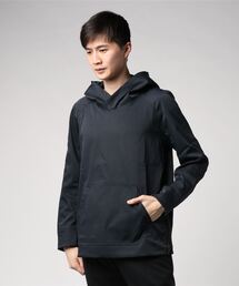 COOLMAXストレッチツイルサイドジップフーディP/O L/S（プレーン）
