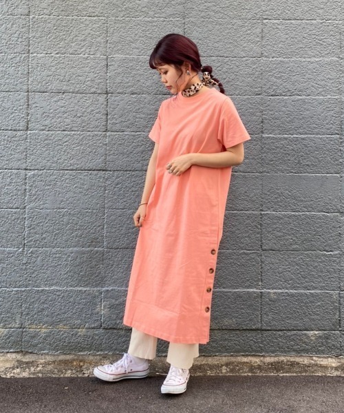 E Hyphen World Gallery イーハイフンワールドギャラリー の サイドボタンワンピース ワンピース Wear