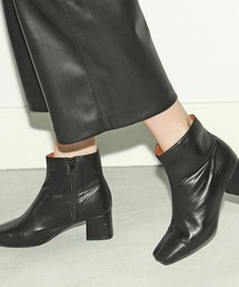 Casselini | Casselini（キャセリーニ）ステッチショートブーツ(ブーツ)