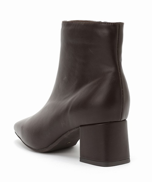 Casselini（キャセリーニ）の「Casselini（キャセリーニ）ステッチショートブーツ（ブーツ・レディース・ブラック/ダークブラウン・SMALL/MEDIUM/LARGE）」の6枚目の写真