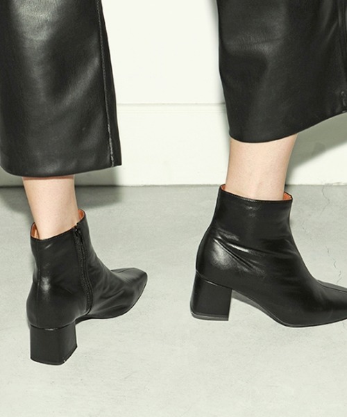 Casselini（キャセリーニ）の「Casselini（キャセリーニ）ステッチショートブーツ（ブーツ・レディース・ブラック/ダークブラウン・SMALL/MEDIUM/LARGE）」の14枚目の写真