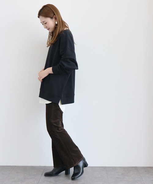 AMERICAN HOLIC（アメリカンホリック）の「エイジングコールブーツカット 〇＊（その他パンツ・レディース・ブラウン/アイボリー・SMALL/MEDIUM/LARGE）」の4枚目の写真