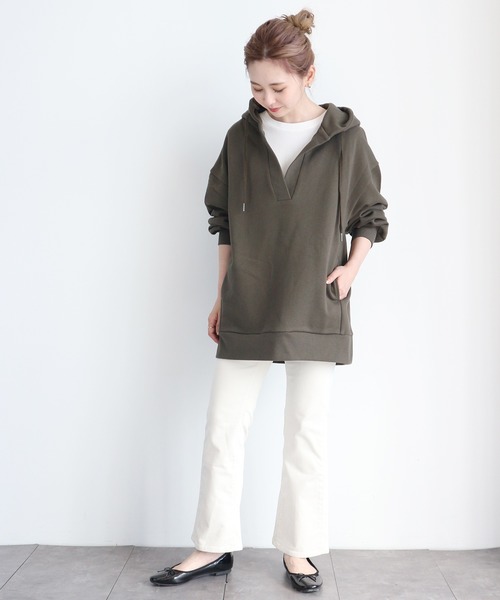 AMERICAN HOLIC（アメリカンホリック）の「エイジングコールブーツカット 〇＊（その他パンツ・レディース・ブラウン/アイボリー・SMALL/MEDIUM/LARGE）」の12枚目の写真