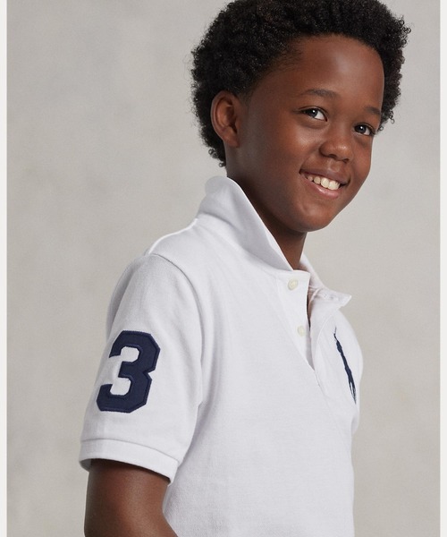 POLO RALPH LAUREN CHILDRENSWEAR（ポロ ラルフ ローレン チルドレンズウェア）の「Big Pony コットン メッシュ ポロシャツ（ポロシャツ・キッズ・ホワイト・X-LARGE/SMALL/LARGE/MEDIUM）」の8枚目の写真