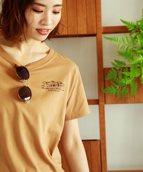 BAYFLOW(ベイフロー)の「アソートVTロゴTシャツ(Tシャツ/カットソー・レディース・ブラウン/オフホワイト/ブルー/グリーン・SMALL/MEDIUM)」の7枚目の写真